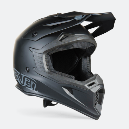 Secretaris masker Uluru Raven Airborne Stealth MX Helmet Black - Buy now, get 52% off - 24mx.com