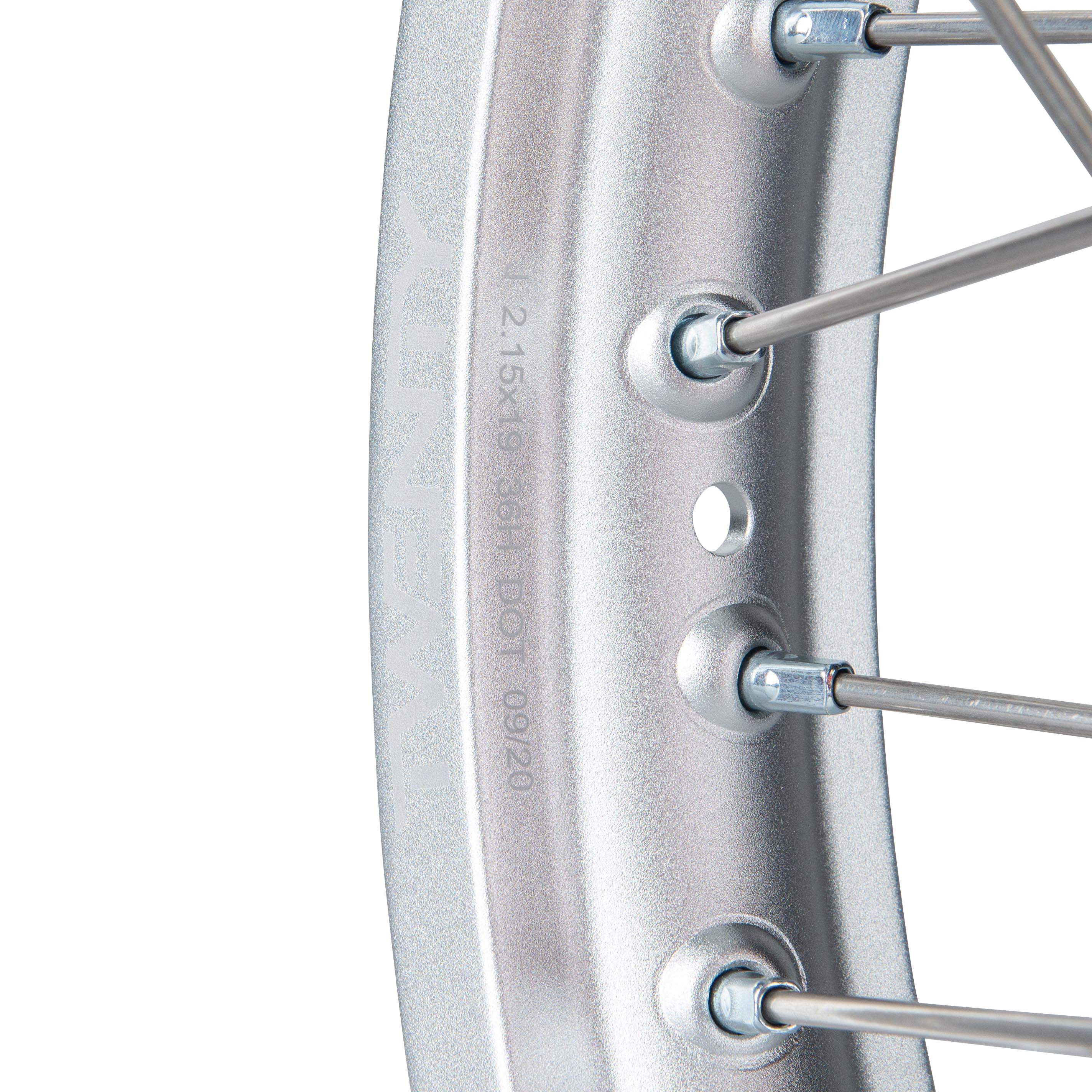 Twenty MX Rear Wheel Silver-Orange 19"