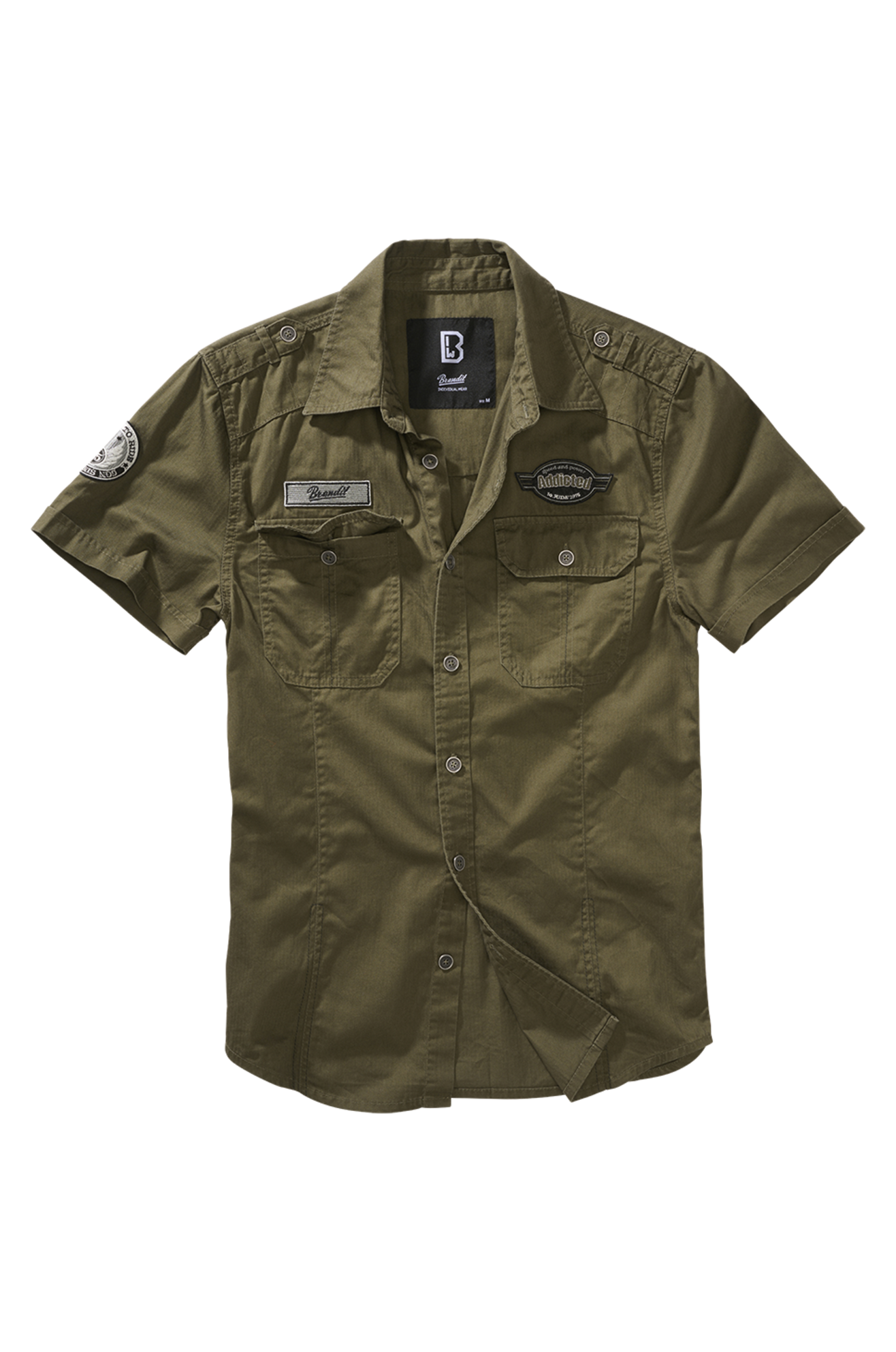 Shirt met Korte Mouwen Brandit Luis Vintage