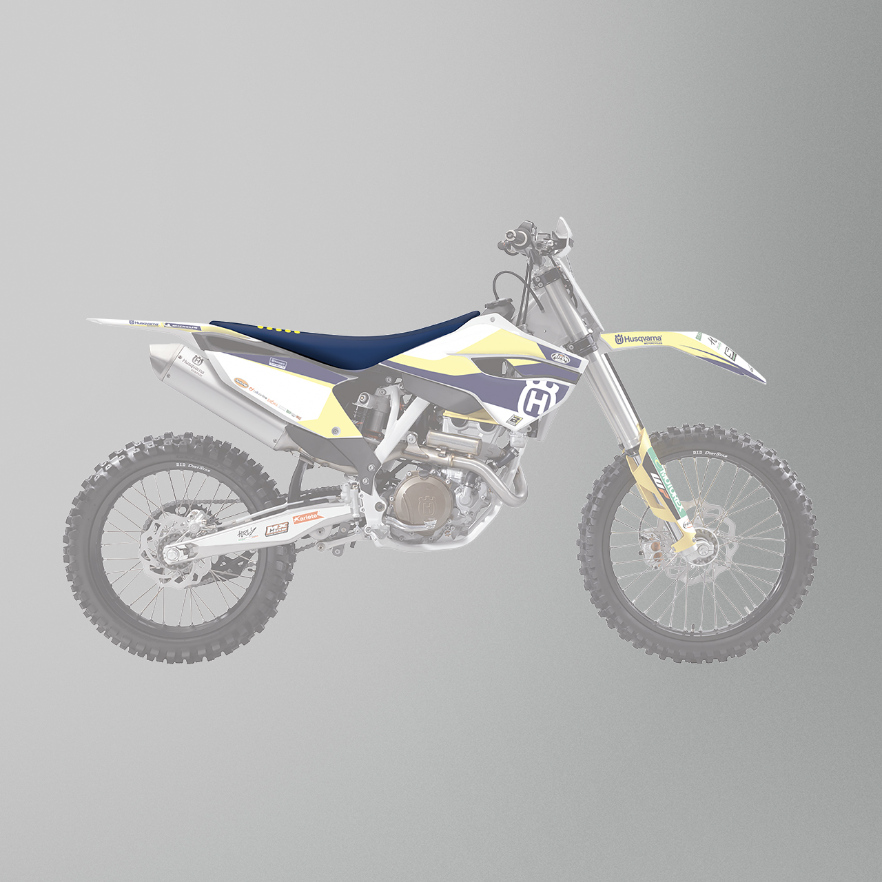 Blackbird Replica Trophy 2019 Seat Cover Blue-Yellow