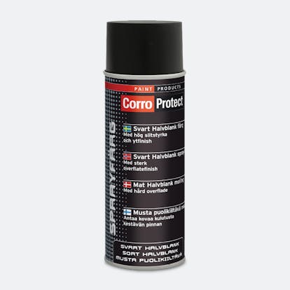 Bombe de Peinture CorroProtect Semi-Brillant Noir 400ml - 21% de