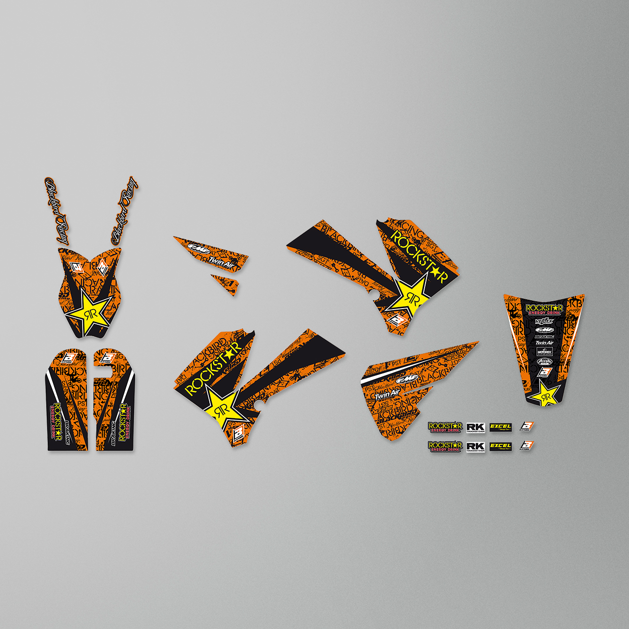 Blackbird Rockstar Energy Decal Kit & Seat Cover