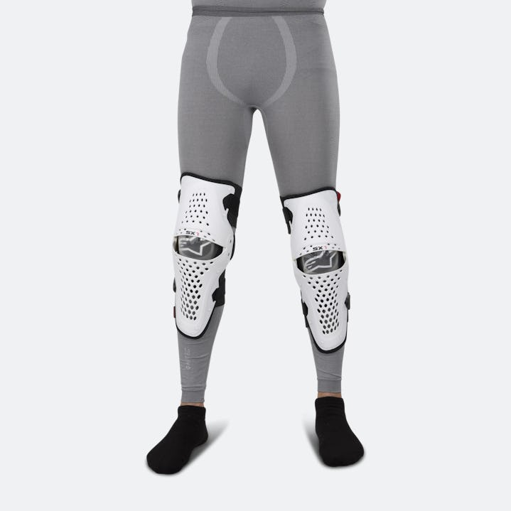 Alpinestars Sx 1 Knee Brace White Black Now 30 Savings 24mx Co Uk