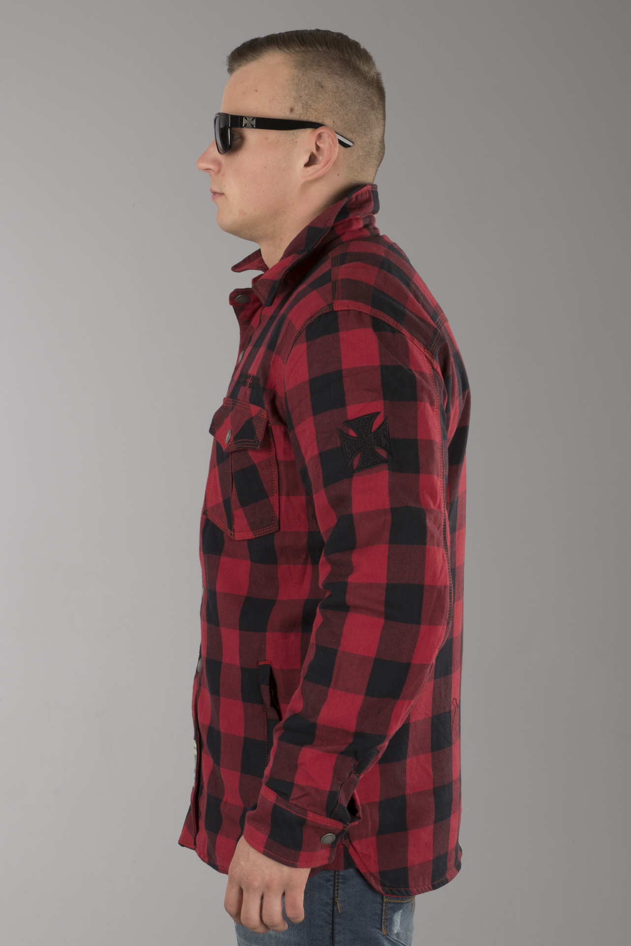 West Coast Choppers Dominator Aramid Riding Flanel Shirt