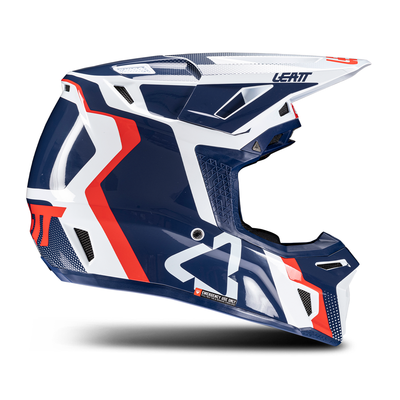 Helmset Leatt Moto 8.5 V25 Crosshelm Met Brillen