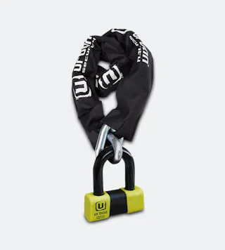 URBAN Mini U-lock 75 + Chain ø15mm Class SRA 15-120cm