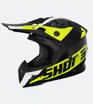 Casco de Cross Niño Shot Pulse Airfit Neón