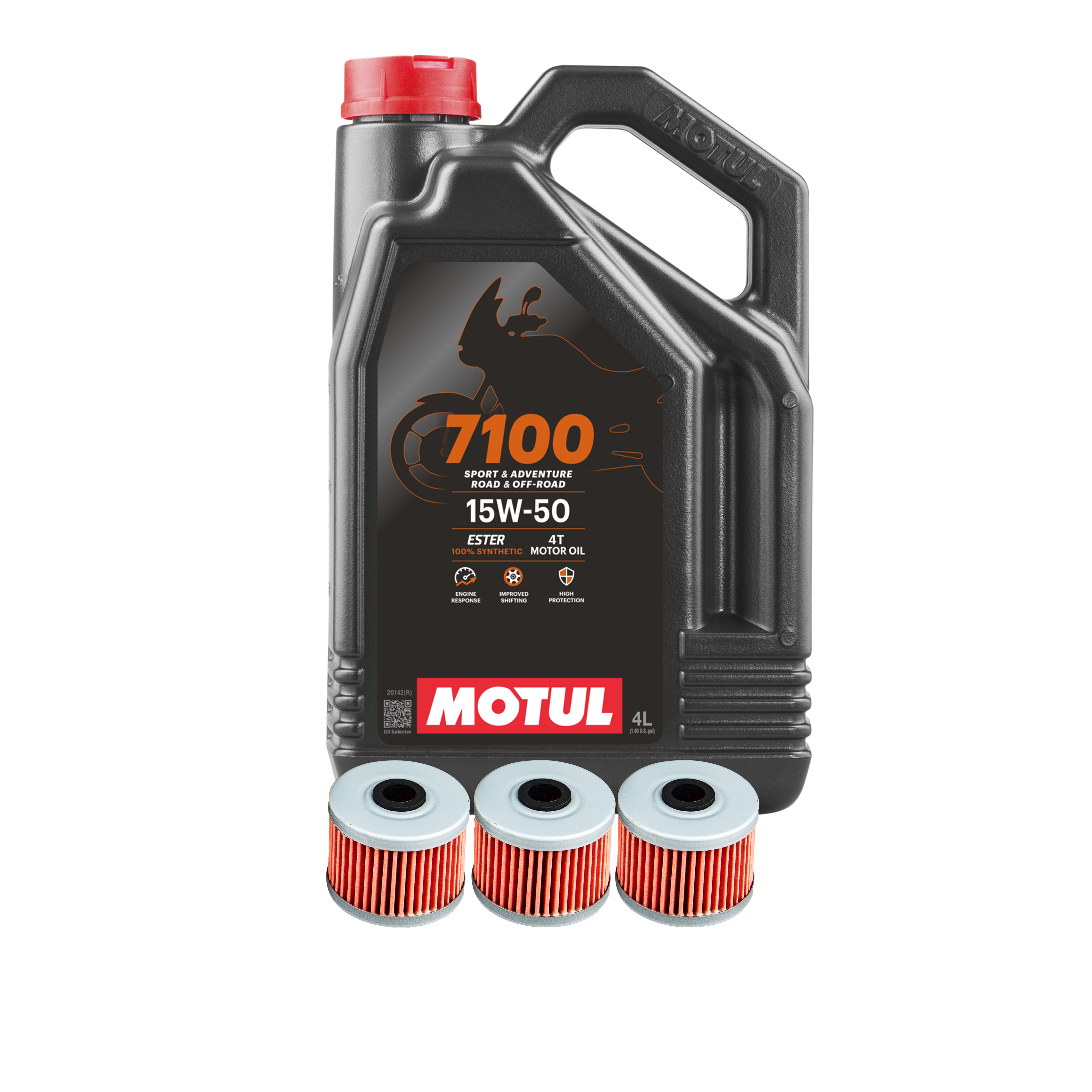 Dzinēja Eļļa Motul 7100 Pilnībā Sintētiska 4L + Proworks Eļļas Filtri