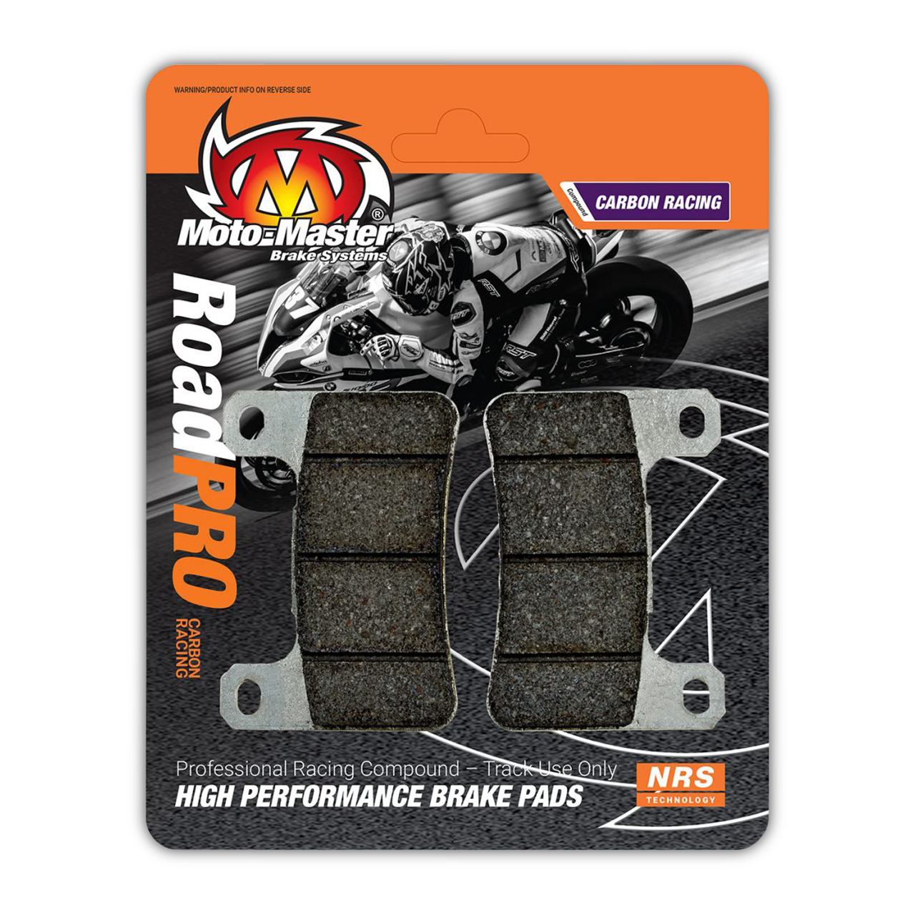 Pastillas de Freno Delanteras Moto-Master RoadPro Carbon Racing