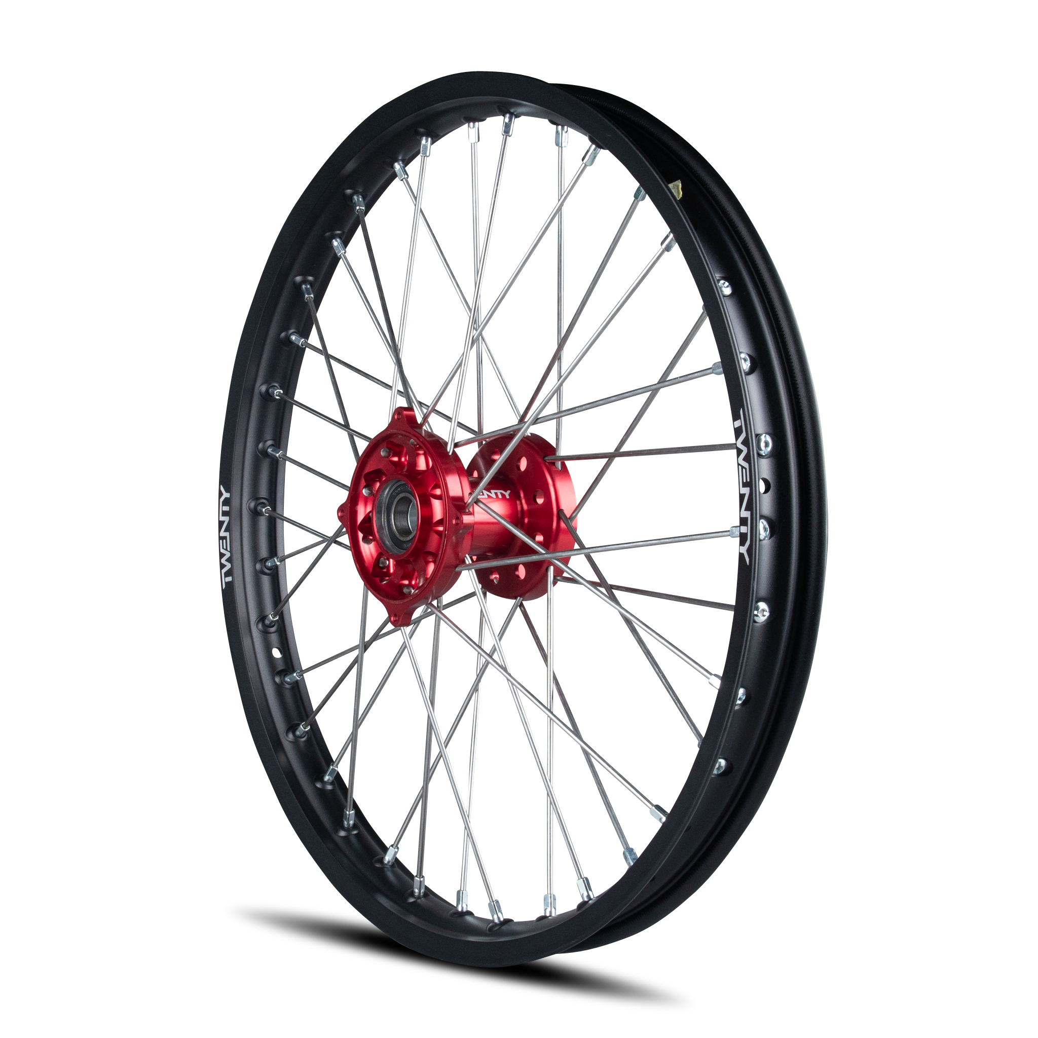 Rueda Delantera de Cross Twenty Negro-Rojo 21"