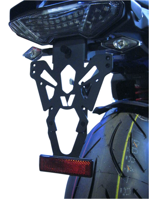 V-Parts Black License Plate
