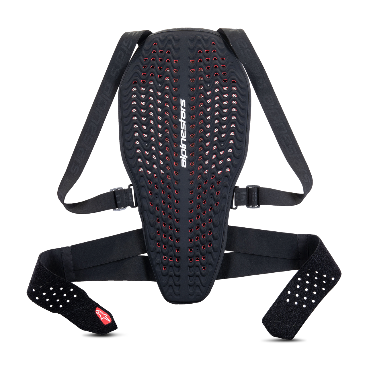 Protector de Espalda Alpinestars Nucleon Plasma Negro-Blanco-Rojo