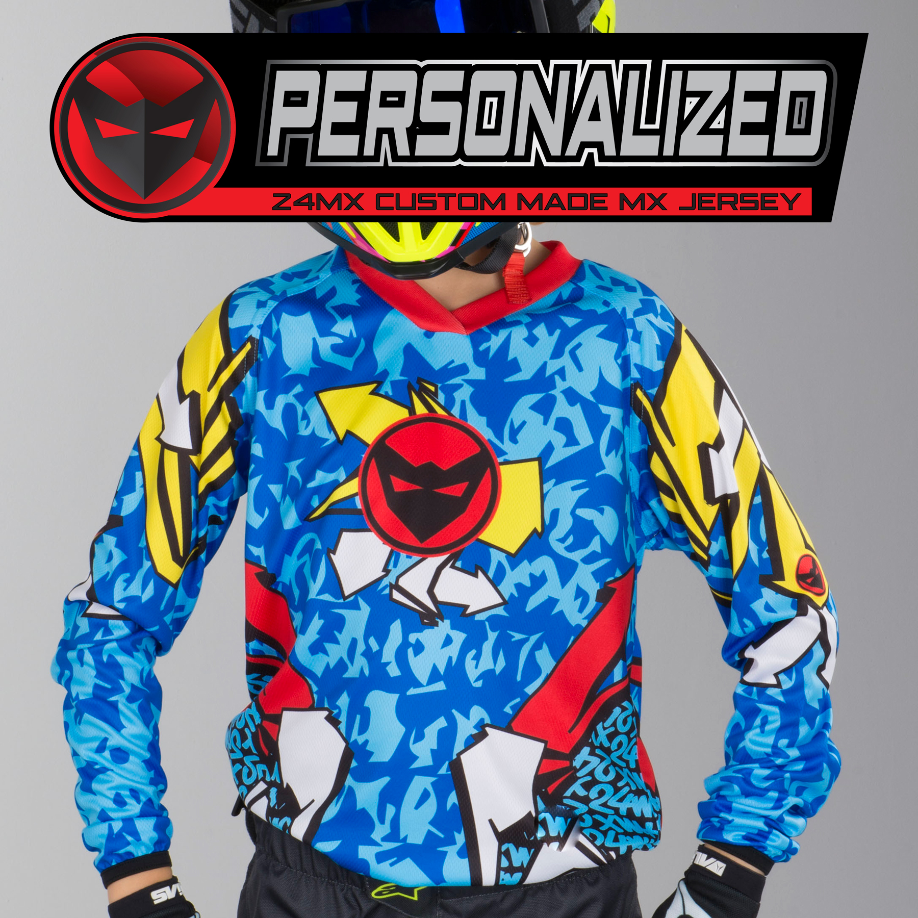 Personalised 24MX Kids Graffiti Jersey