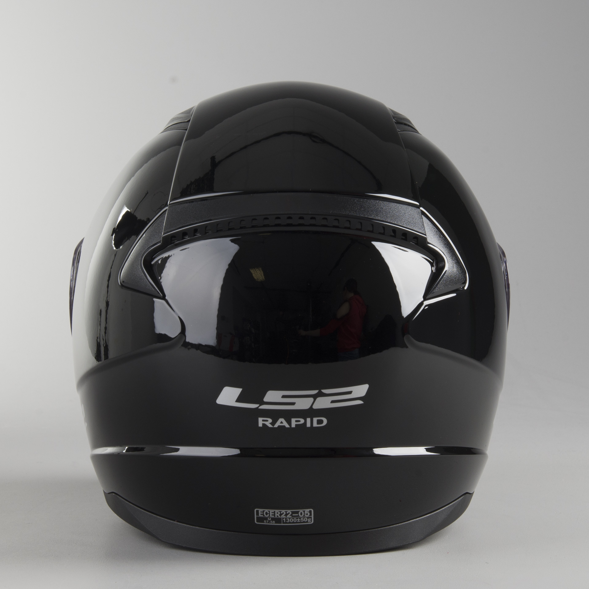 LS2 FF353 RAPID MINI Motorbile Motorcycle Single Full Face Helmet Mono Gloss Black Large