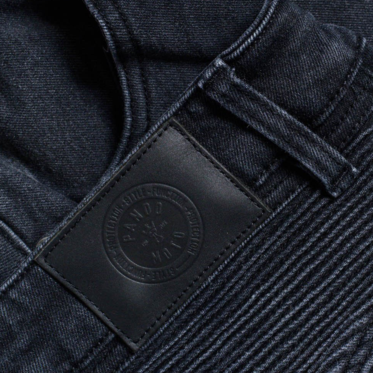 Pando Moto Karl Devil 9 Motorcycle Jeans Washed