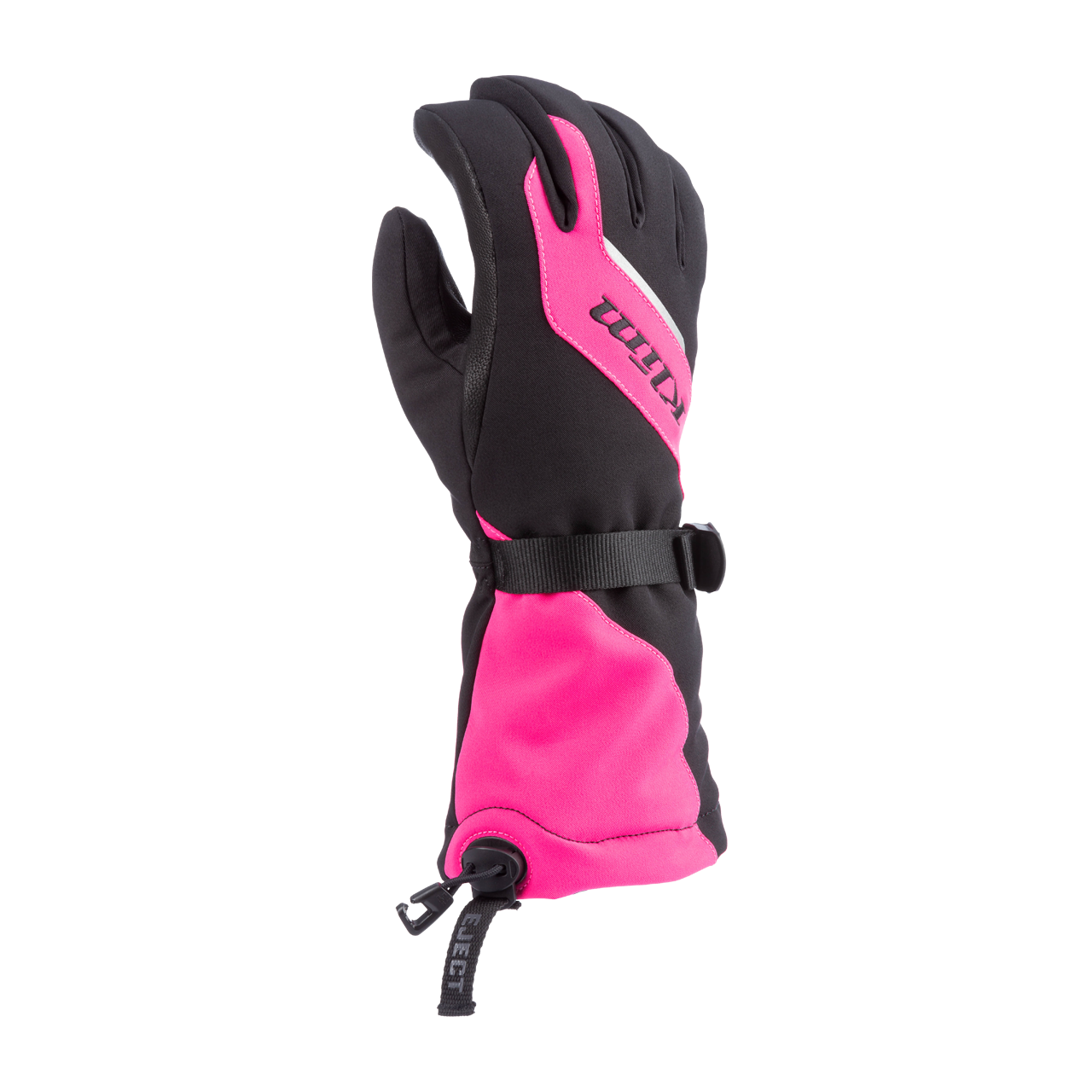 Klim Ember Gauntlet Skoterhandskar Dam Rosa Glo-Svart""