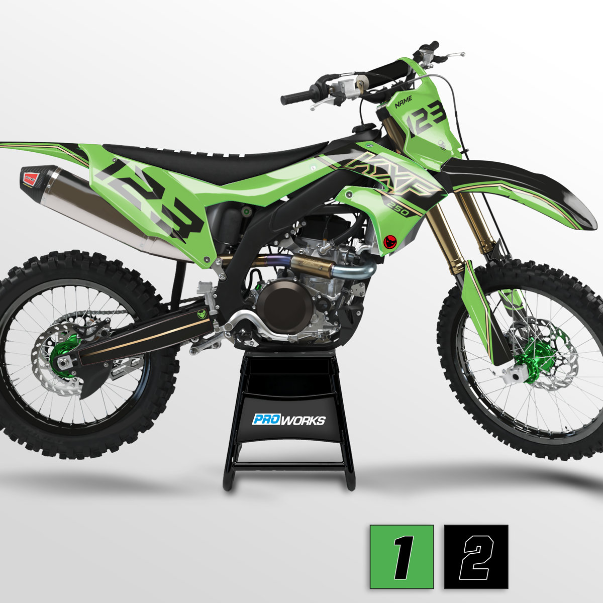 Stickerset 24MX 2021 met Naam & Nummer