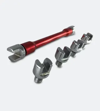 Proworks 9 sizes Spoke Wrench Red