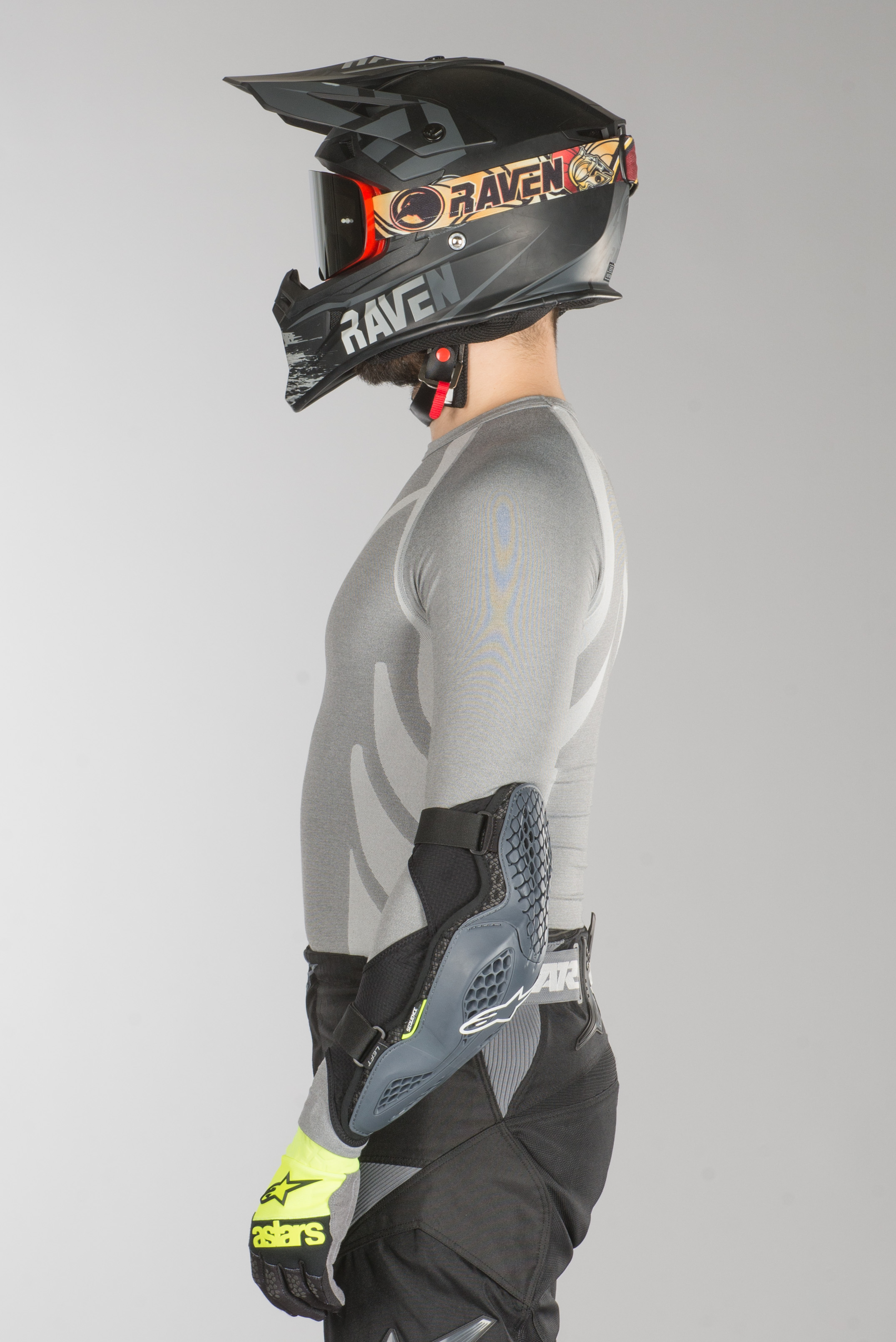 Protecție Pentru Cot Alpinestars Sequence Antracit-Galben Fluo