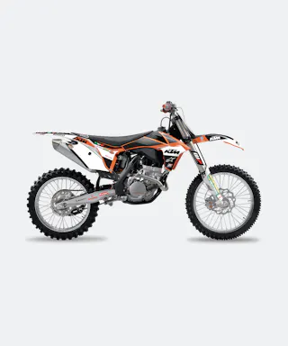 Blackbird Replica Trophy 19 Complete Decal Kit with Seat Cover Orange-Black-White