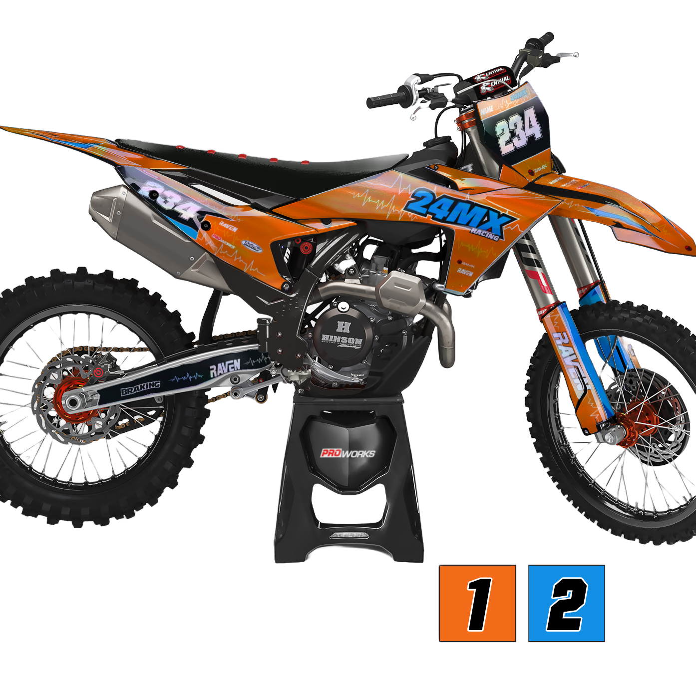 Stickerset 24MX Holo Shortcircuit Gepersonaliseerd