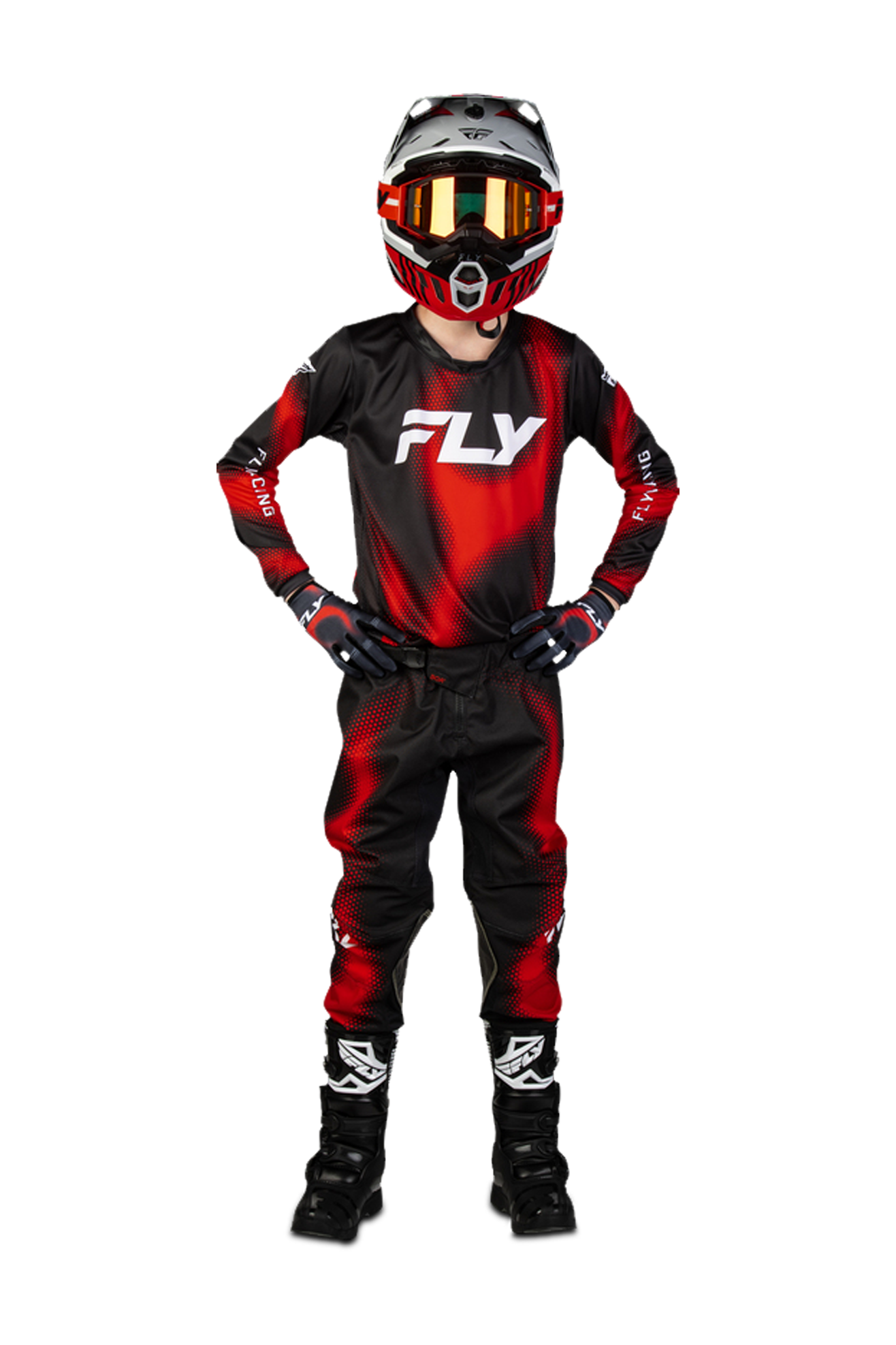 Crosstrøje FLY Racing Kinetic Torch Junior