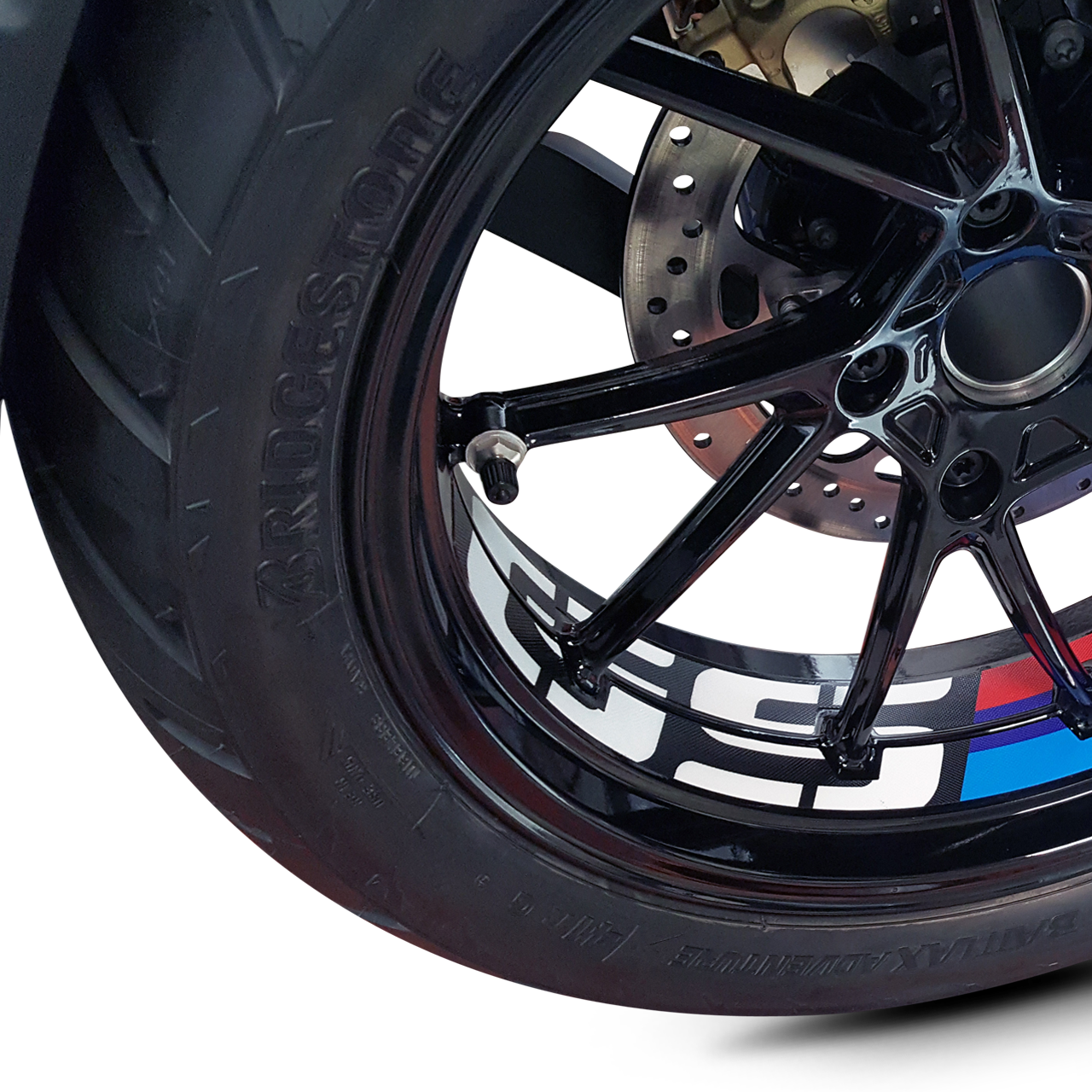 Stickerset Uniracing Velg Zwart-Motorsport