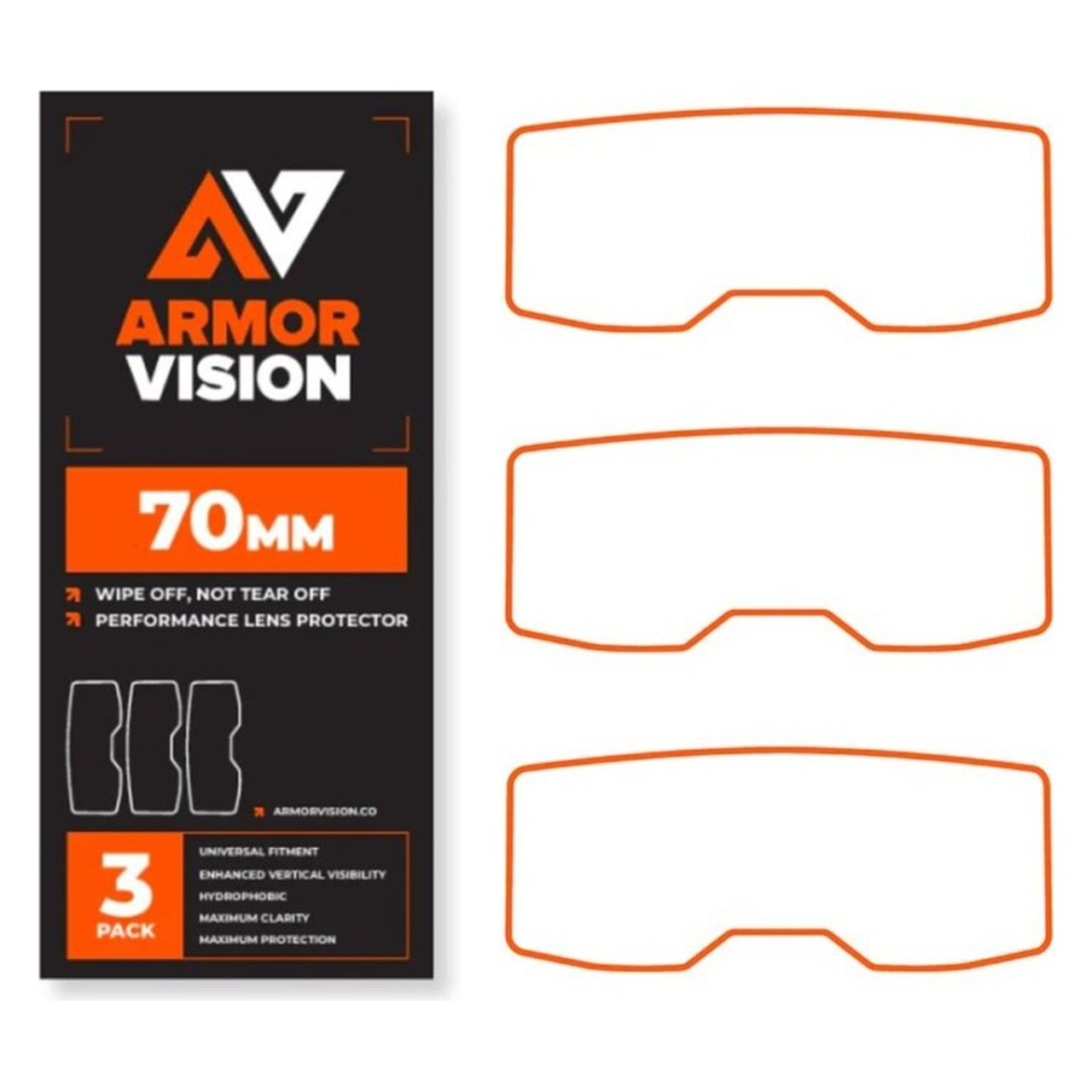 Protector De Lente Armor Vision 70MM Gen2 - 3 Pcs