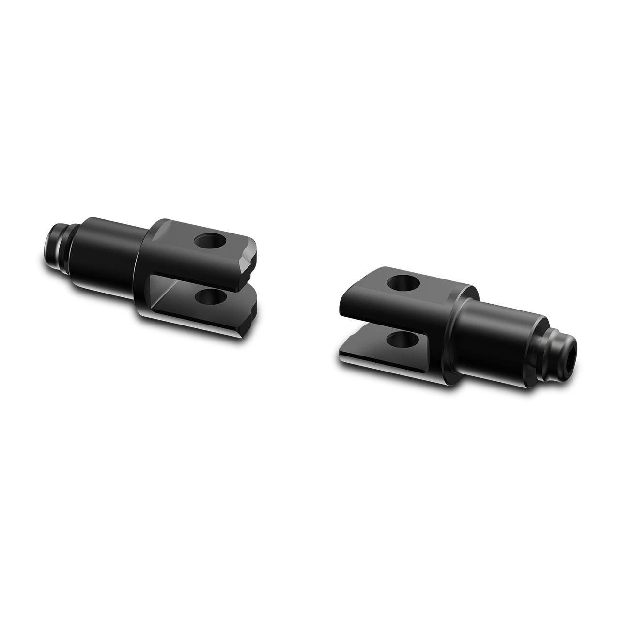 Montageset voor Voetsteunen Rizoma Zwart 18 mm