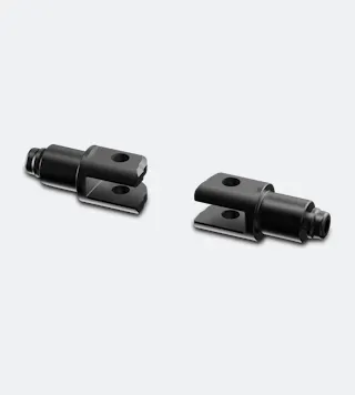 Kit de Montage Rizoma pour Repose-pieds Noir 18mm