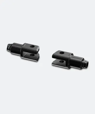 Montageset voor Voetsteunen Rizoma Zwart 18 mm