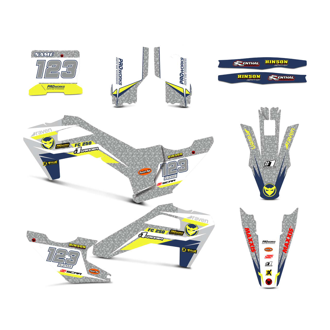 24MX Husqvarna OSB Decal Kit