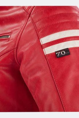 Segura Lady Funky Women's Motorcycle Jacket Red-White - Now 10