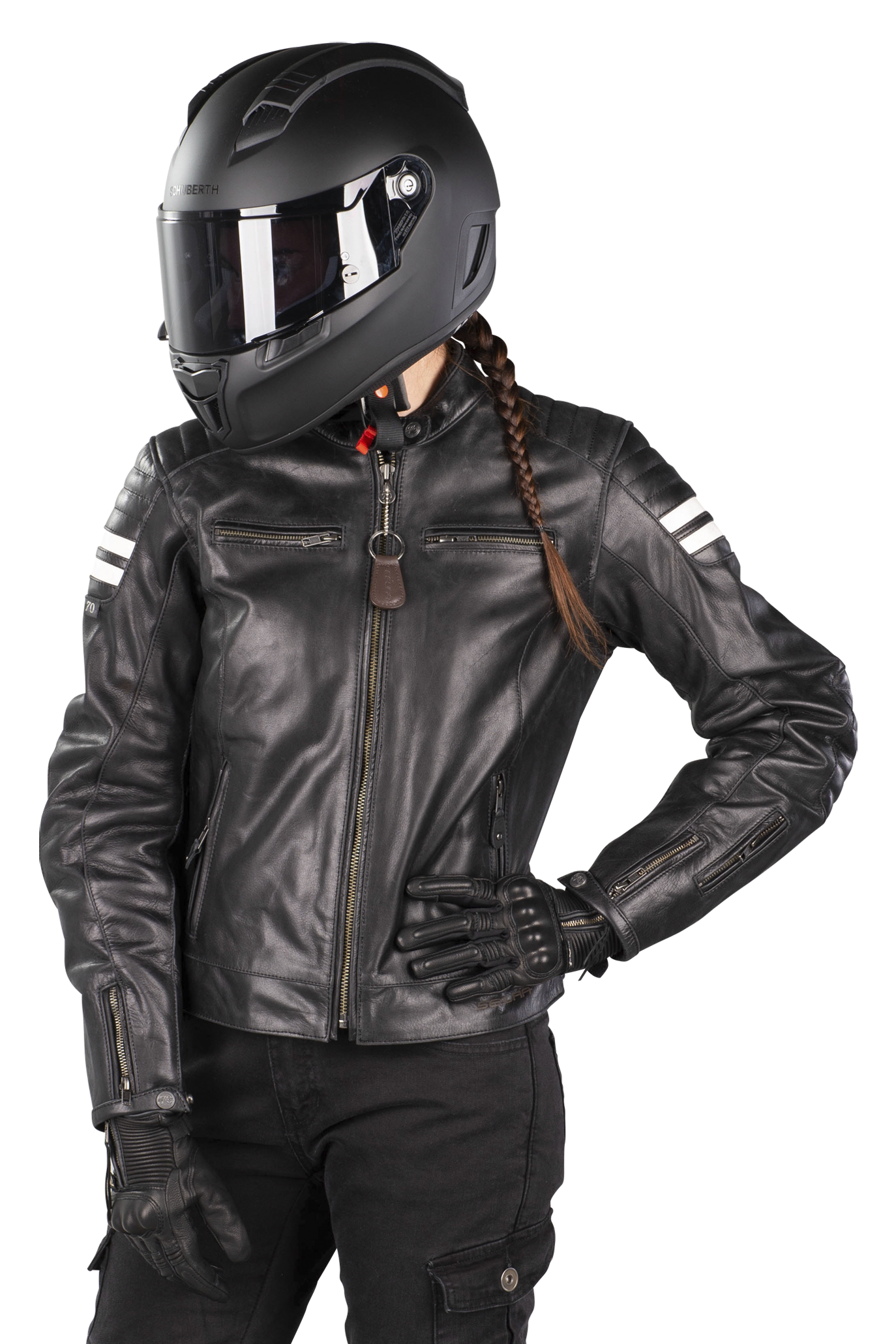 Chaqueta de Moto Segura Stripe Mujer
