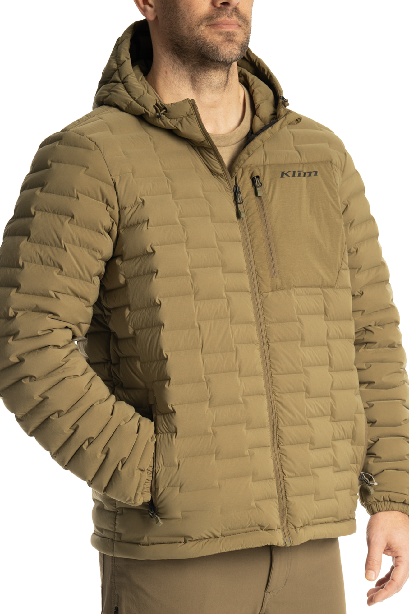 Chaqueta con Capucha Klim Boulder Stretch Down