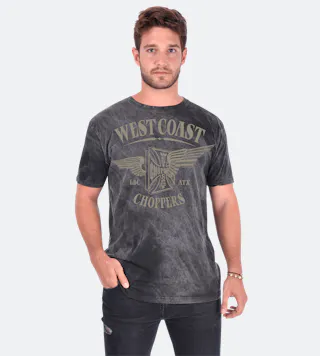 Tričko West Coast Choppers Cross Wings Magic