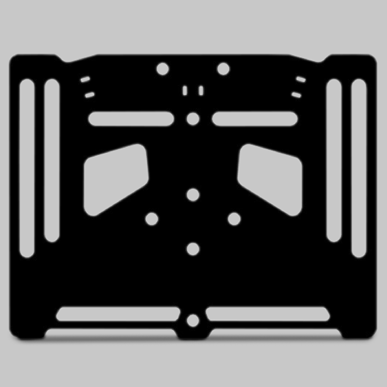 Valter Moto King License Plate Support Black