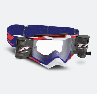 Progrip 3309RO RAPID Roll Off MX Goggles Turquoise Fuxia Black