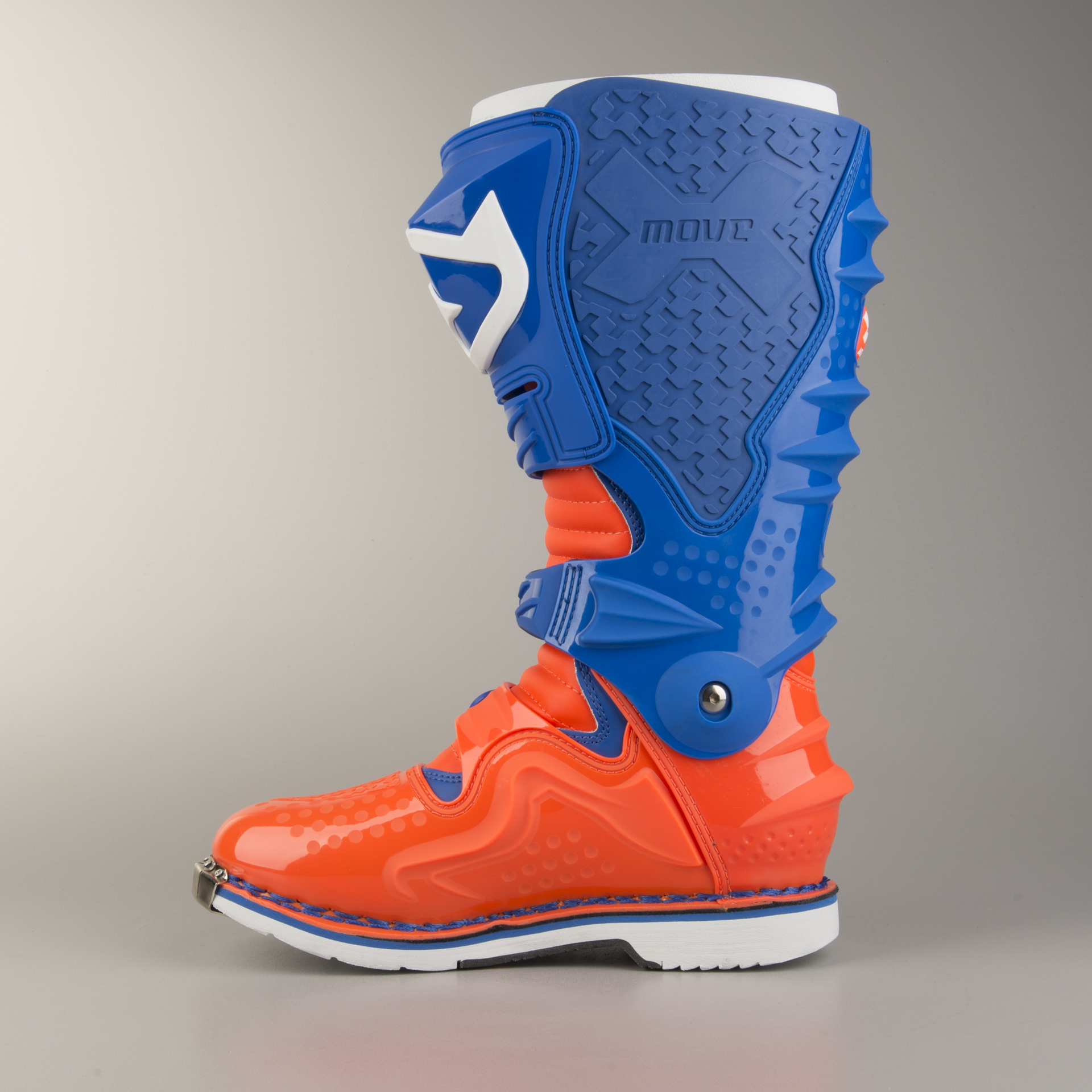orange and blue boots