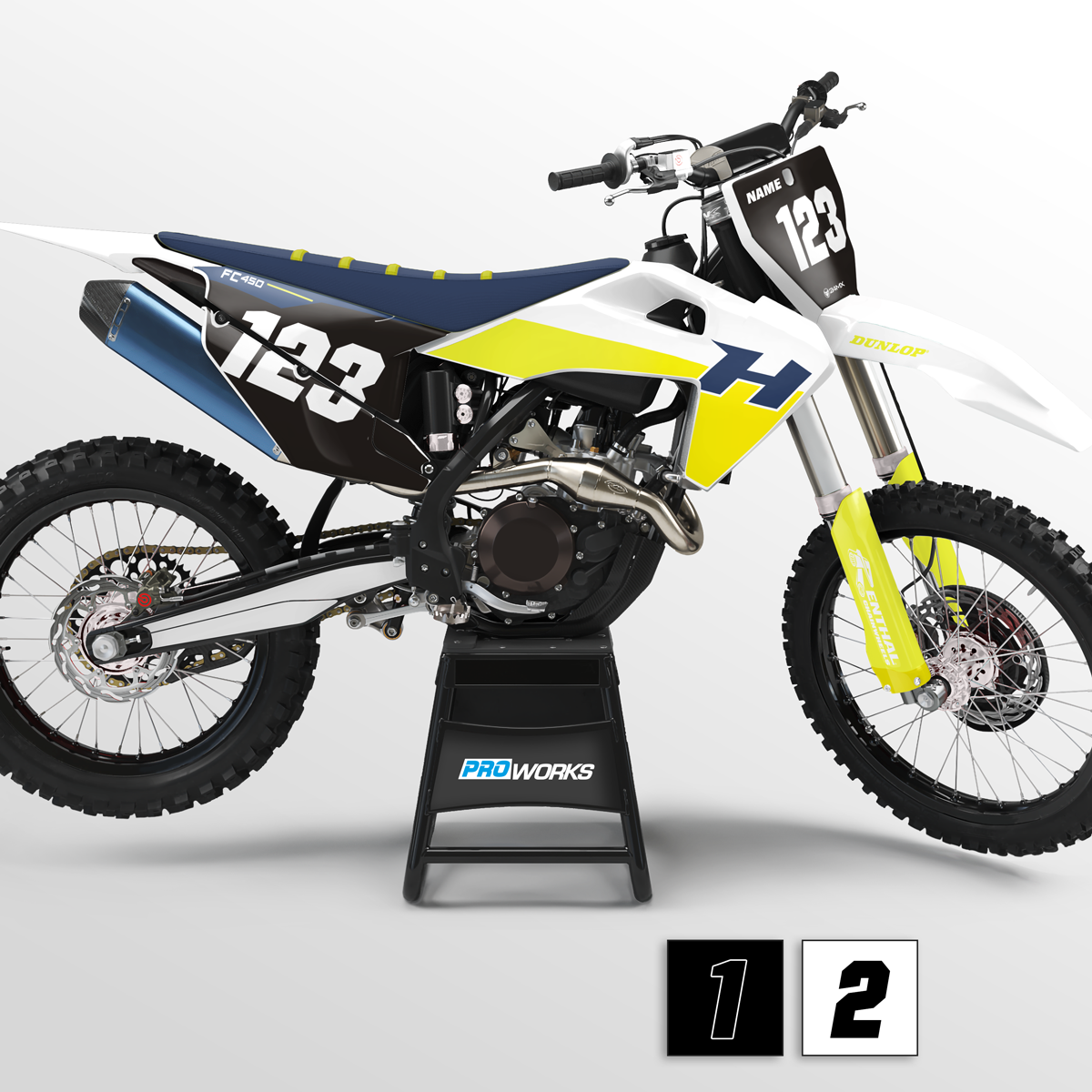 Stickerset 24MX FC 2021 met Naam & Nummer