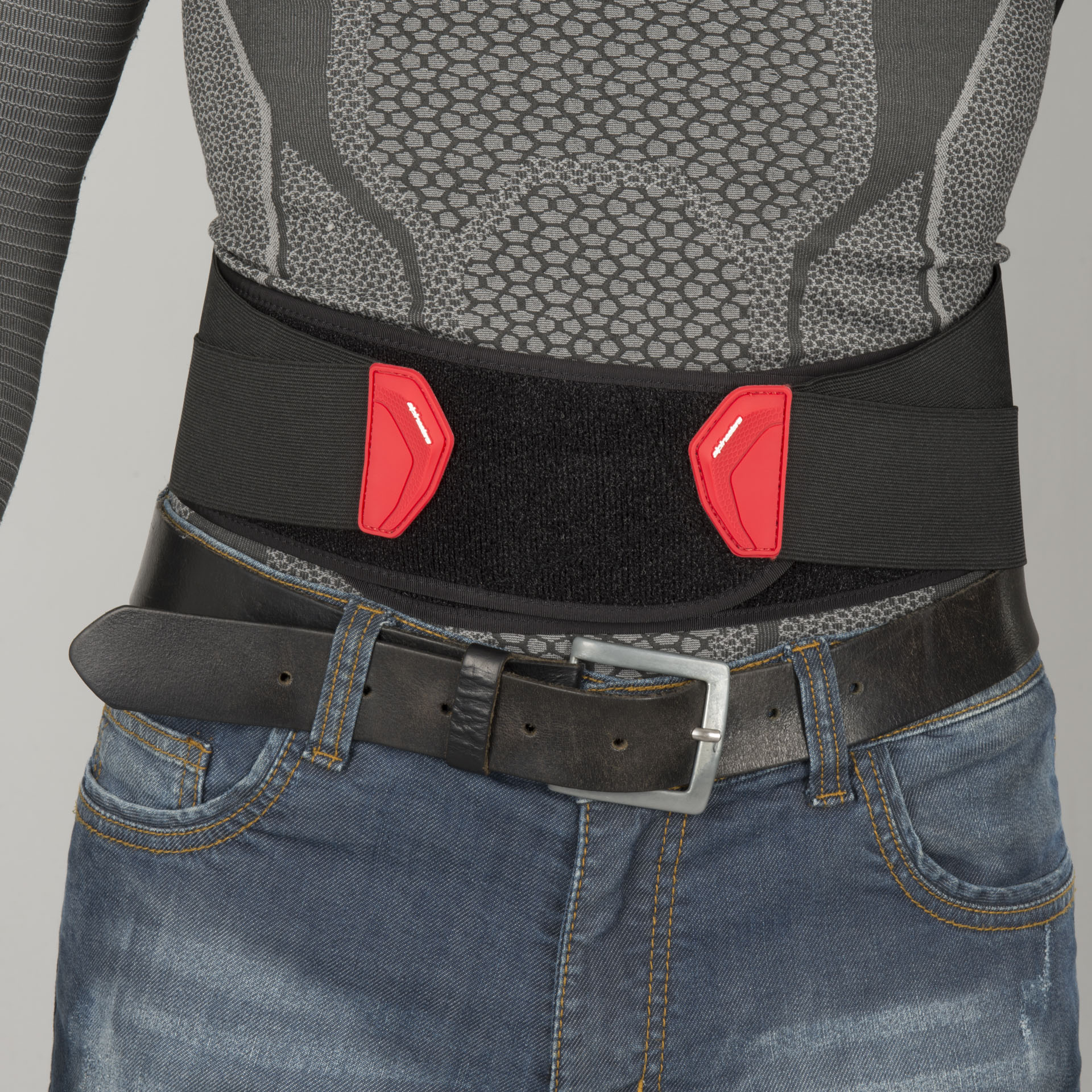 Espaldera Alpinestars Nucleon KR-Cell Ahumado-Negro-Rojo