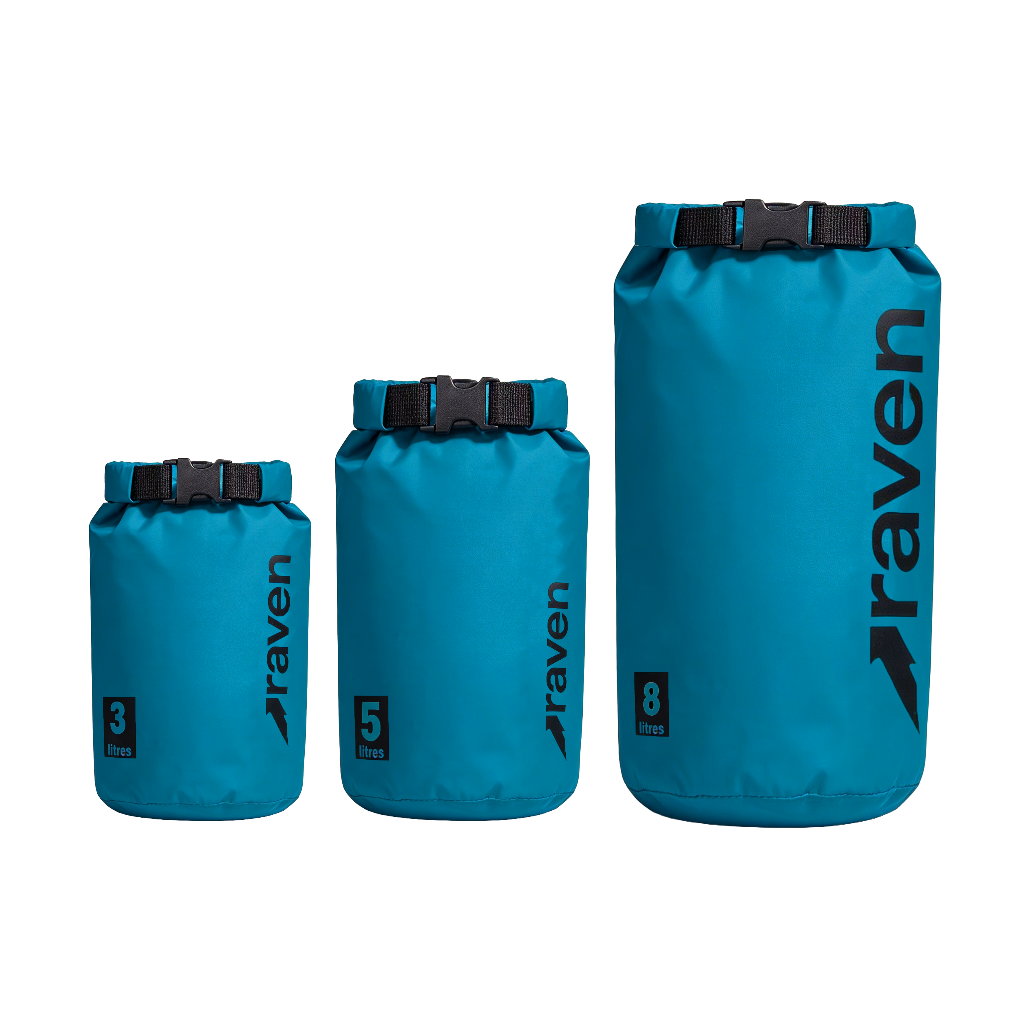 Sada Brašen Raven Dry Bag Blue 3, 5 & 8 L