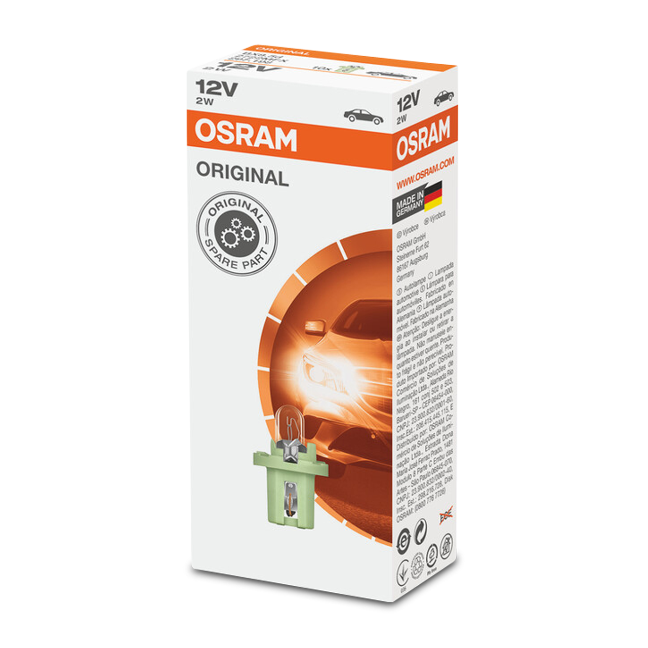 Ampoules Osram Original Line W2W 12 V 2 W