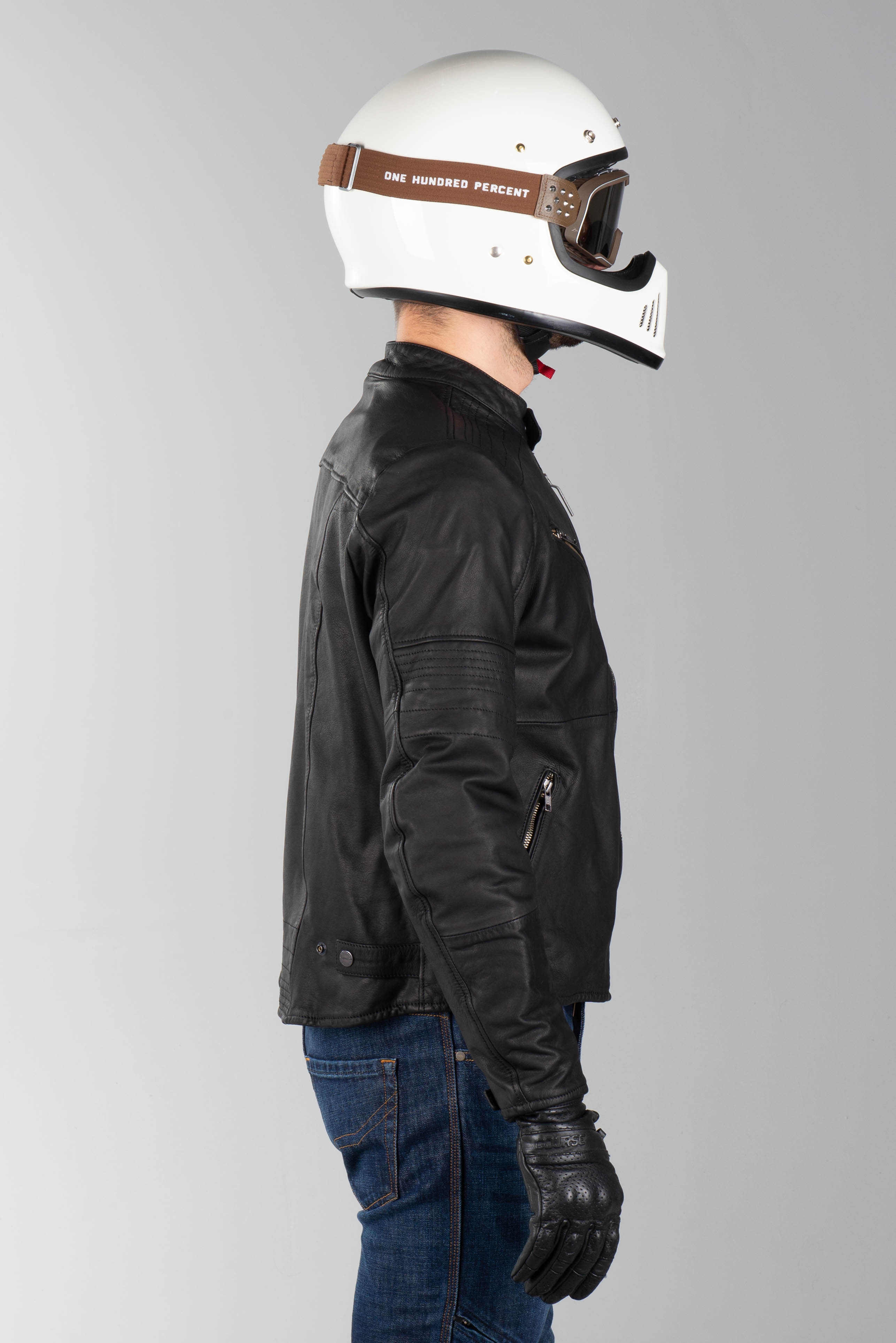 Chaqueta de cuero de garaje Spidi robusta