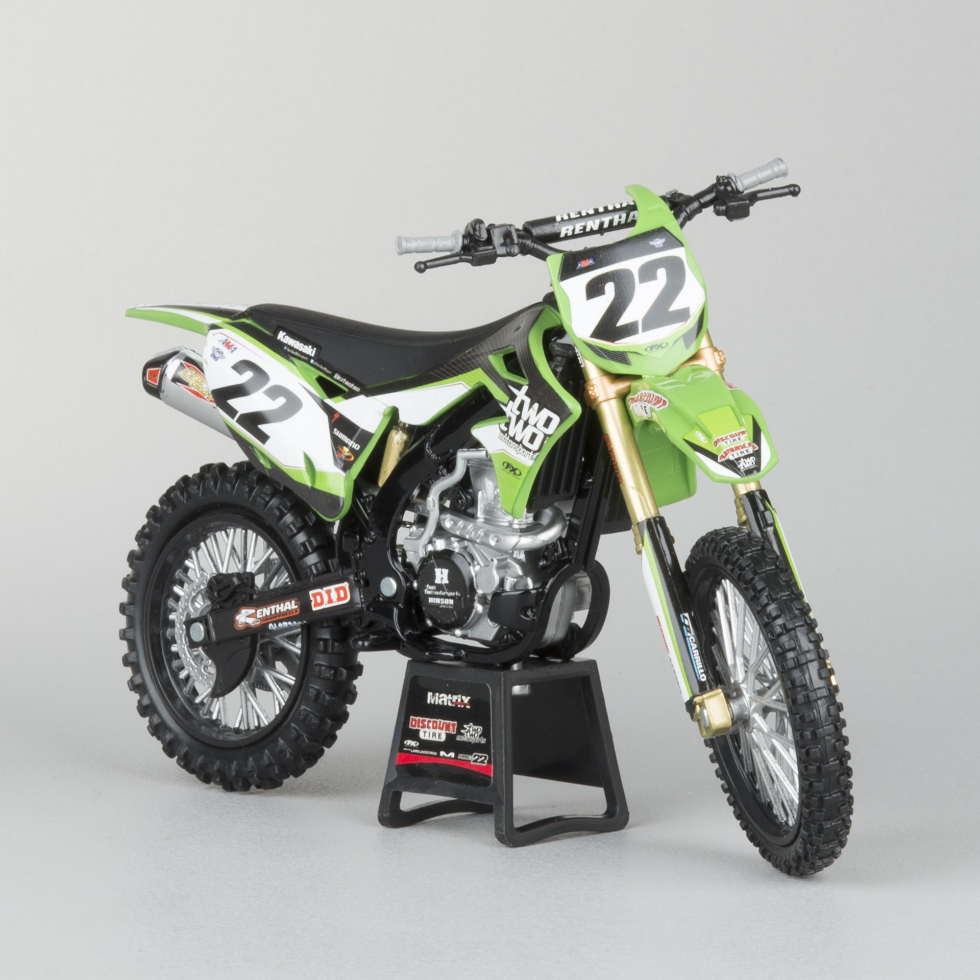 NewRay 1:12 Kawasaki/TwoTwo Motorsports Chad Reed #22 Toy