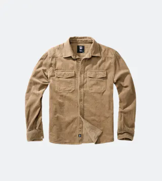 Риза Brandit Corduroy Classic С Дълъг Ръкав