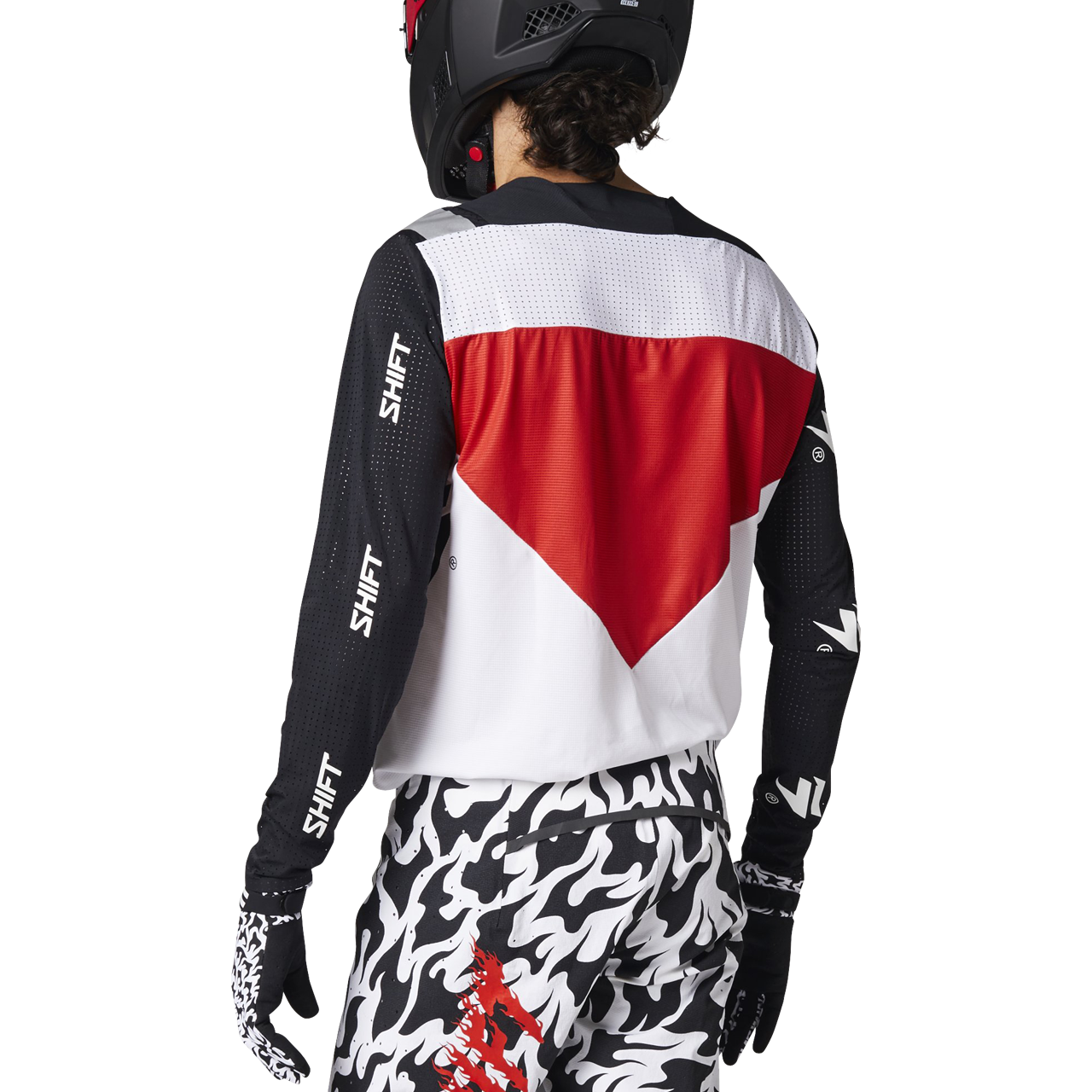 Maillot Cross Shift Blue Label Flame