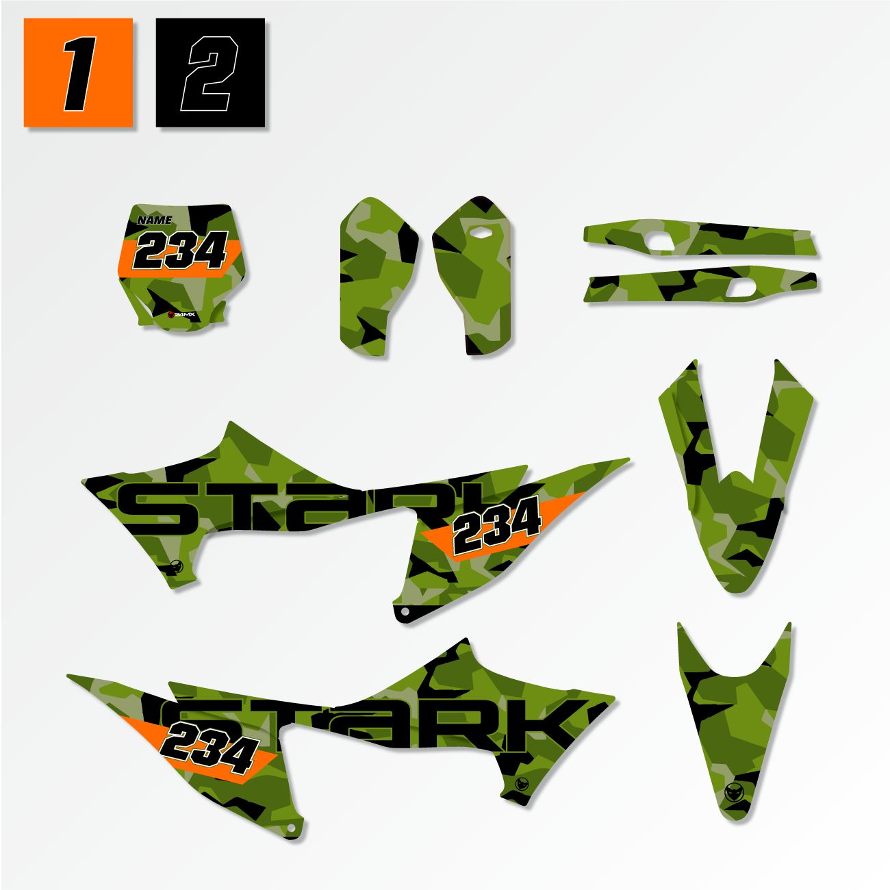 Stickerset 24MX Stark M90
