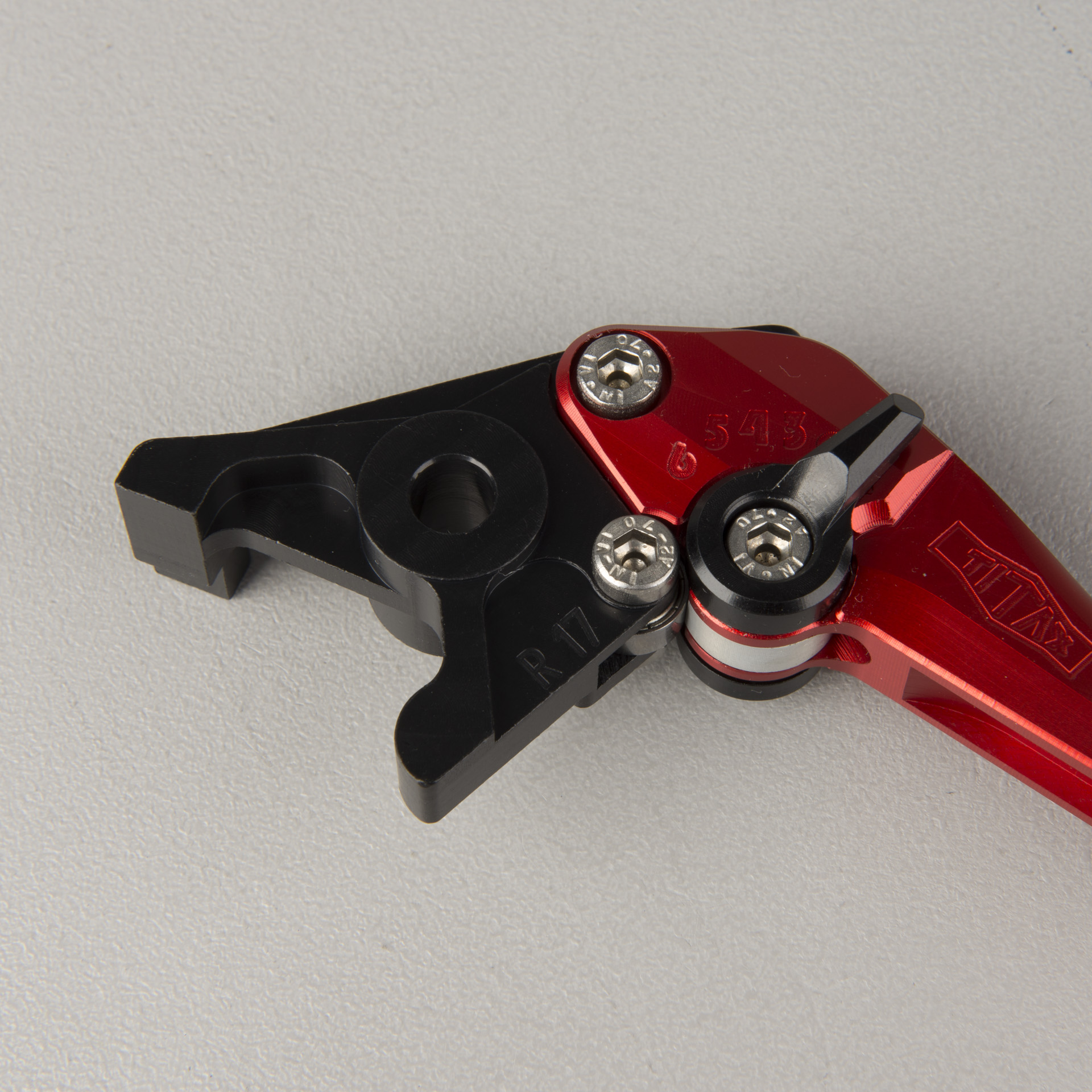 Titax EVO Brake Lever Long Red-Black