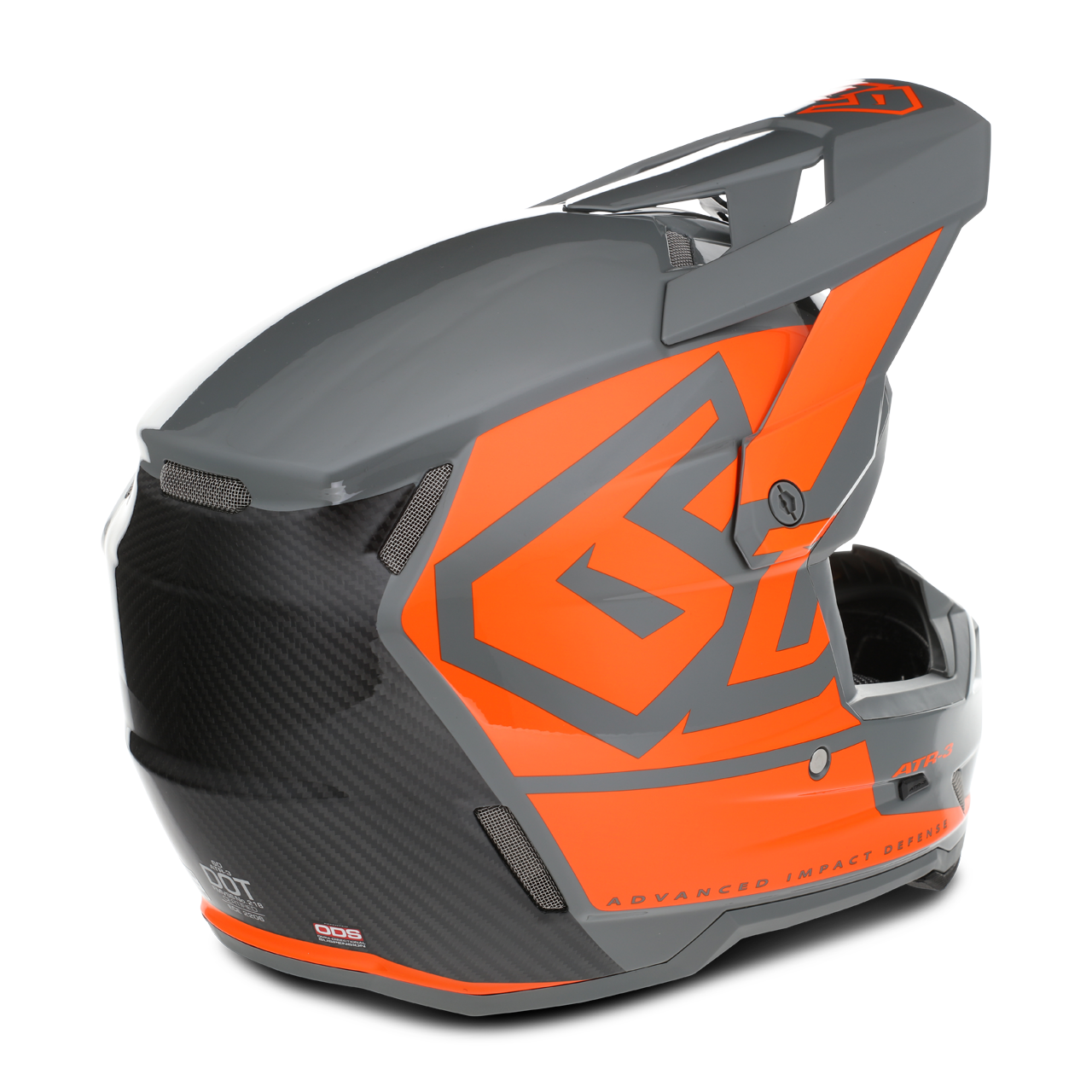 Crosshelm Kinderen 6D ATR-3Y Hex Glanzend